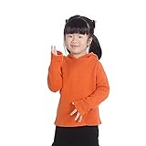 Kayiyasu カイヤス キッズ パーカー ジップアップ カーディガン 子ども セーター ニット カットソー 後開き 秋冬 021-xcfz-16163(4Y（110cm） オレンジ )