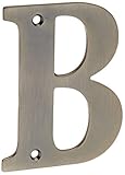 Deltana rl4b 4 "ソリッド真鍮住宅用文字B、 RL4B 1