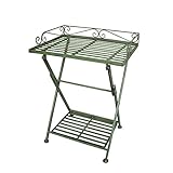 グランシュマン メタルラック本体 アンティークグリーン H68cm 20089012