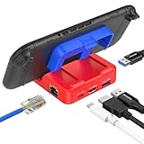 MOGOOD スイッチ 赤と青の配色 TV ドッキングステーション Switch ドック 4K 100W PD 1Gbps 5Gbps Switch1 & Switch2、携帯電話に対応