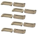 uxcell プルハンドル ドアプラー 家具ハンドル リングハンドル 折りたたみスタイル 金属 10個入り