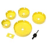 7個63/75/88/100/125mmミリメートル穴がセット木工穴オープナーキットカッティングソウ