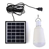 ソーラーLED電球　ソーラー電球ライト　太陽エネルギー充電式　ポータブルライト　ソーラーパネル搭載　アウトドアライト　キャンプライト　ペンダントランプ　充電式携帯電球　[防災・アウトドア・旅行・キャン