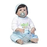 Domybest 子供玩具 人形の赤ちゃん 男の子 ままごと リアル NPK シリコン製 ソフトビニール製 ベビー ケア レーニング 着せ替えの人形服 可愛い プレゼント 出産祝い 57cm