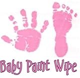 Baby Hand Print Footprint Paint Wipe Kit Pink