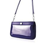 アメリカ大人気良い質感ブランド！LIEVO CUTEシリーズ 名品 Genuine Leather Dual-Form Handbag 純正レザーデュアルフォームハンドバッグ 正規品 (ブルー) [並