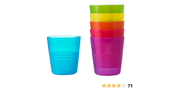 Amazon New Kalas キッズ食器 カラフルコップ6個 プラスチック製 Ikea 701 929 63 子ども用コップ オンライン通販