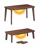 上久商店 2WAY ハイ＆ロー こたつ 120 ガイヤ ウォールナット＆サペリ UE16-005