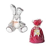 メモリアルギフト アニマル ウサギ ミンクプラッシュ ぬいぐるみ モカ 通常子供ラッピング