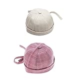 Baosity 帽子　旅行用　キッズ　夏　コットン　ピンク　ベージュ