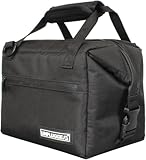 [ アンプラグドキャンプ ] ソフトクーラーバッグ ブラック 黒 6缶 12缶 24缶 36缶 48缶 5サイズ展開 CHILL SOFT (6缶)