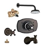 Grohe kts19612 – 34124r-zb0 Seaburyタブとシャワーバルブキット、オイルはブロンズ