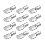 12pcスチールシェルフサポートPegクリップセット – 3 / 16 "シルバー