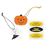 ミニタグ ひも付 シール付 HW ハロウィン 2種アソート (30枚) HW-T1