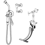 American Standard 7880.124 BedpanクレンザーComplete Assembly with足ペダルCon、 37.00 x 2.50 x 11.31 inches 788