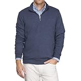 Tailor Vintage 1 / 4 Zip French Terry Sweatshirt ( Navy Heather ) 9594392-nvy