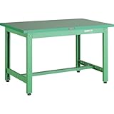 トラスコ中山　ＧＷ型中量作業台　ダップ天板　１２００×６００　ＹＧ色 GWP-1260 YG