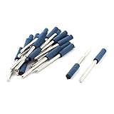 uxcell　 軸付き砥石　マウントポイント　ゴム砥石　ラバーポイント　円筒型　研磨ツール　回転具　研削ビット　ラバーコーン　22個 5mm x 15mm