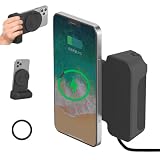 HAFOKO 磁気 Bluetoothスマートフォンホル スマートフォン キャップグリップ カメラ スマートフォンホルダ 電話 ハンドグリップ 充電ホルダー 写真 スマホグリップ 電スタンド 気 無線 充電 台 と ブルートゥース 無線 リモート コントロール 互換性 iPhone 対応 ビデオ撮影 旅行 写真 動画を撮る