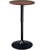 Amazon｜KKTONER 丸バーテーブル カフェカウンター食卓パブテーブル 机