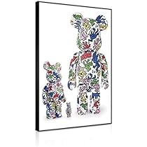 Amazon.co.jp: be@rbrickアートパネル ベアブリック壁掛け絵画