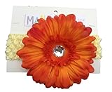 MANDY ベビー フラワー ヘアバンド Daisy Orange
