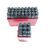 【wakongola】 6.0 打刻印 ポンチ 英字 数字 36本セット 作業用 ( 6.0 mm ) 刻印 アルファベット 1.5 2.0 3.0 4.0 5.0 6.0 8.0 mm