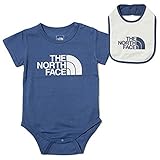 THE NORTH FACE ノースフェイス S/S ロンパース&ビブ 70cm シェディーブルー