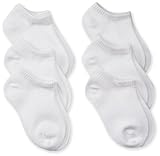 Jefferies Socks Little Girls' Capri Liner Socks 6 Pair Pack White Toddler [並行輸入品]