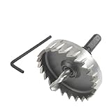 Water & Wood 7mm Triangle Shank 50mm Hole Saw Twist Drill Drilling Bit Iron Cutter w Hex Key [並行輸入品]