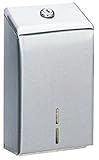 Bobrick 272 304 Stainless Steel Surface-Mounted Folded Toilet Tissue Cabinet, Satin Finish, 5 Width 