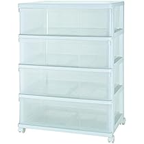 Amazon｜収納ケース ワイド チェスト 4段 組立式 日本製 MJ-W4