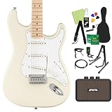 Squier by Fender Affinity Series Stratocaster エレキギター初心者14点セット【充電式ミニアンプ付き】 OLW ストラトキャスター スクワイヤー/スクワイア