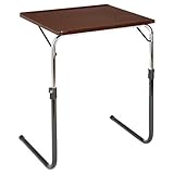 折りたたみテーブル 角度調節付き サイドテーブル 折りたたみ式 ブラウン