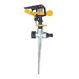 Flameer 灌漑システム　スプリンクラー　地中埋込型　360°回転式　二重給水口　ガーデン 庭園 芝生 散水スプリンクラー ​​　