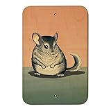かわいいチンチラホームビジネスオフィスSign 6" x 9" SIGN.WOOD.9X6.Z000532_8