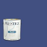 Prestige, Blues and Purples 5 of 8, Interior Paint and Primer In One, 1-Gallon, Flat, Deep Ocean by 