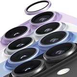 TORRAS For iPhone 17 用 カメラ保護 【撮影もデザインそのまま・曇らない】 レンズカバー アンチグレア 露出オーバー防止 キズ防止 米軍 MIL 規格 宇宙航空素材 黒縁取り 1セット カメラカバー ラベンダー ZeroLens