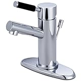 Kingston Brass FS8421DKL Single Handle 4 in. Centerset Lavatory Faucet with Retail Pop-up