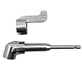 1/4" 6.35mm 105度調整可能な六角ビットアングルドライバー電動ドライバー磁気ビットレンチ六角ビットドライブオフセットアタッチメント