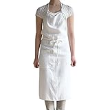 リネンフルエプロン　マノン＜ブラン＞A297【リーノ・エ・リーナ/Lino e Lina】