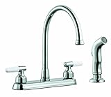 Design House 525527 Aberdeen High Arch Kitchen Faucet with Sprayer, Polished Chrome [並行輸入品]