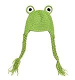 (ビグッド) Bigood ベビーニット帽 ニットキャップ きぐるみ ベビー キッズ 耳あて 帽子 ベビー用品 暖かい帽子 出産祝い秋冬 カエル