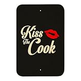 Kiss the CookホームビジネスオフィスSign 6" x 9" SIGN.WOOD.9X6.Z000683_8
