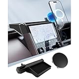 BIBIBO 新型 アルファード40系 ヴェルファイア 40系 スマホホルダー マグネット[純正 14インチHDディスプレイオーディオ搭載車専用] アルファード40系 アクセサリー 携帯ホルダー 40ヴェルファイア 360度回転 超強磁力 安定 片手操作 安定 電波干渉なし iPhone15/14/13/12 シリーズ Magsafeケース 対応