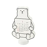 グリーティングライフ 2018年 Noritake ダイカットカレンダー クマ C-1035-NT