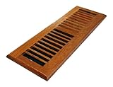 Decor Grates WLC414-N 4-Inch by 14-Inch Wood Floor Register, Natural Brazilian Cherry by Decor Grate