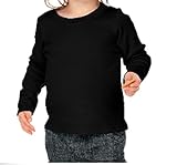 Kavioユニセックス幼児100 %コットン長袖Tシャツ カラー: ブラック