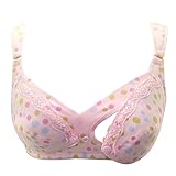 Zhhlinyuan Pregnant Women Maternity Nursing Bra Front Open Bra Breast Feeding Underwear コットン