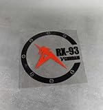 機動戦士ガンダム 反射ステッカー 車ステッカーRX-93ステッカー12/15/20CM 壁紙 車貼る コスプレ小道具 PVC材質 自転車 バイク 汎用 車シール ステッカーシール 防水ステッカー 飾り物 プレゼント (12*12cm,色-B) [並行輸入品]
